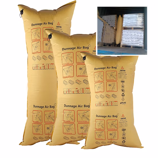 Durable usando el bolso de relleno del envase del aire del papel del amortiguador de aire del precio bajo