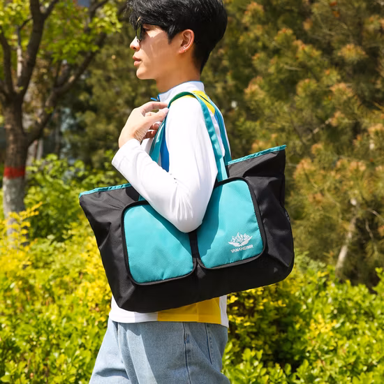 Bolsa impermeable de lona para viajes nocturnos y gimnasio